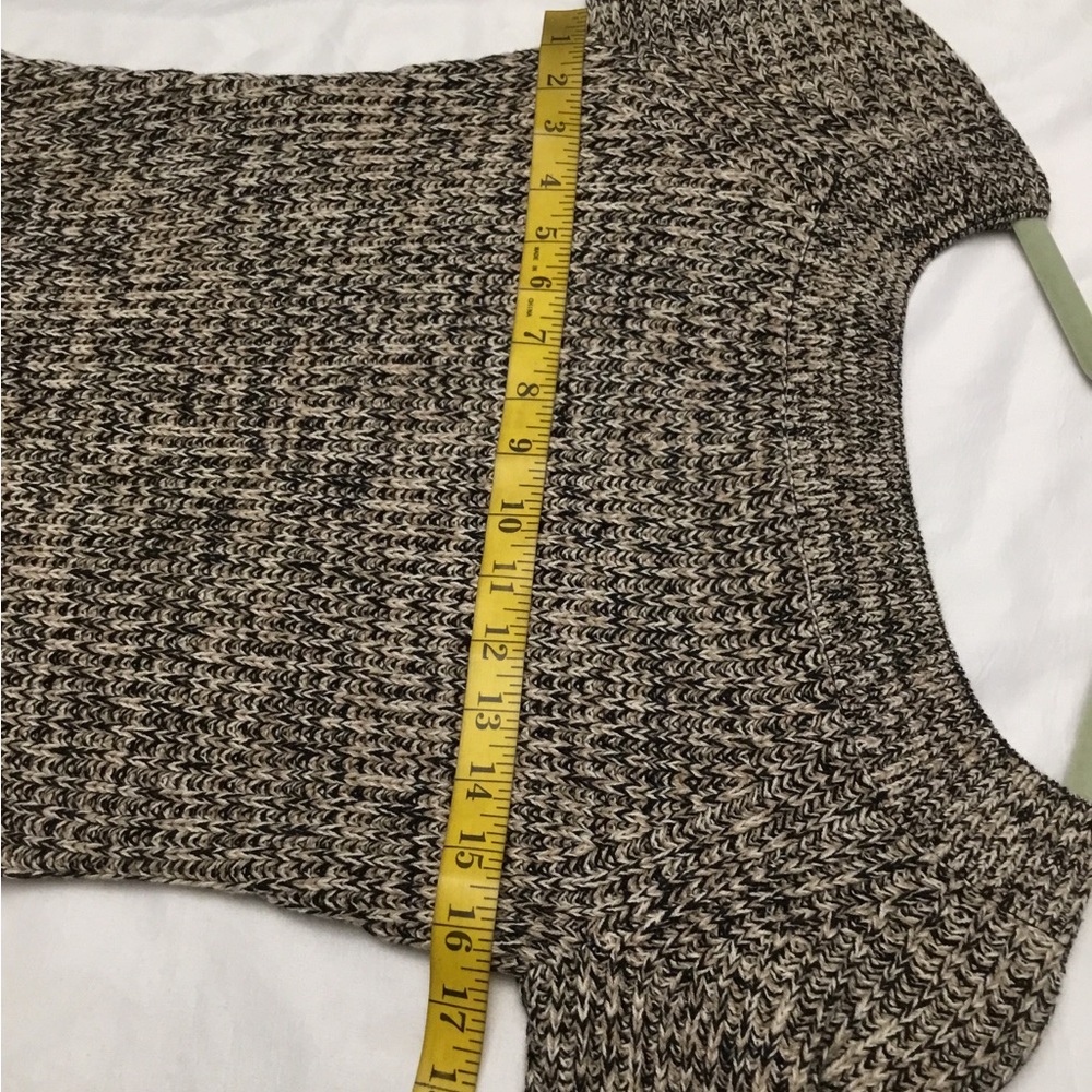 H&M Textured Tan Long Sleeve Dress - Picture 11 of 12